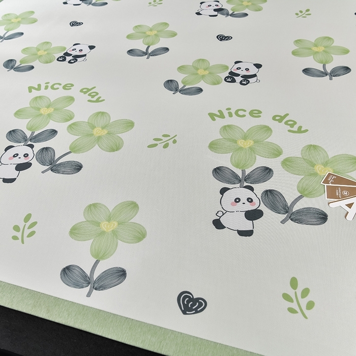 91家纺网 家纺一手货源 找家纺 （总）小牛席业 2026新款加厚款碳光凉感印花冰丝席凉席席子