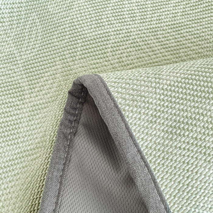 91家纺网 家纺一手货源 找家纺 柒月家居 2026新款小清新印花冰藤凉席席子-床笠款 绿茵