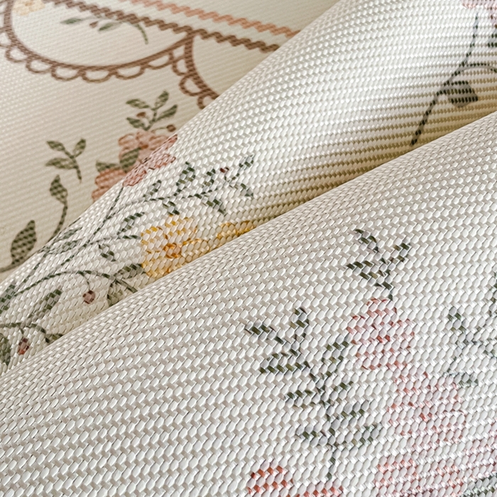 91家纺网 家纺一手货源 找家纺 柒月家居 2026新款小清新印花冰藤凉席席子-床笠款 花蔓