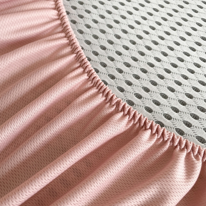 91家纺网 家纺一手货源 找家纺 柒月家居 2026新款小清新印花冰藤凉席席子-床笠款 爱心蝴蝶结