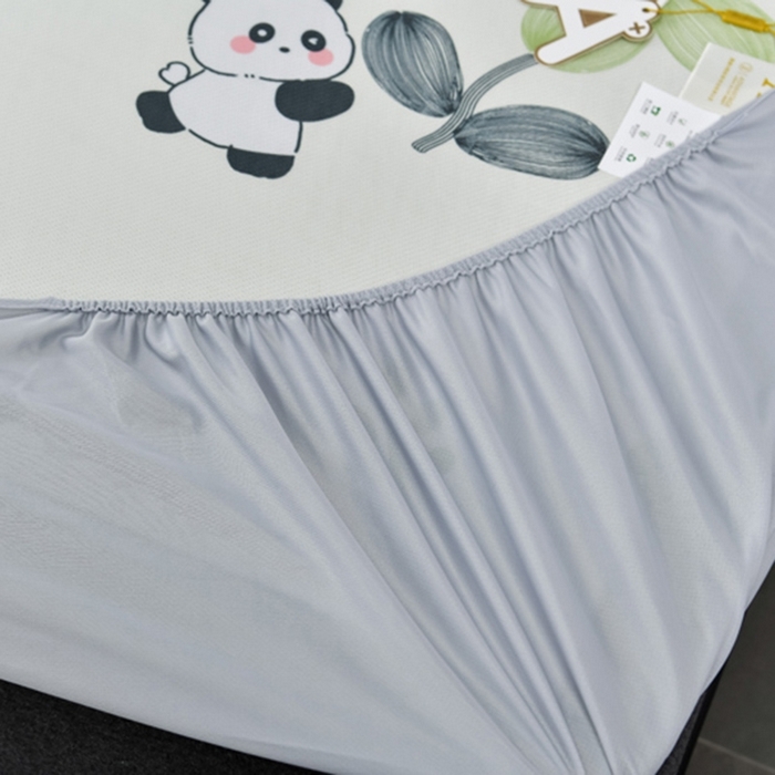 91家纺网 家纺一手货源 找家纺 （总）小牛席业 2026新款加厚款碳光凉感印花冰丝席凉席席子(床笠款）