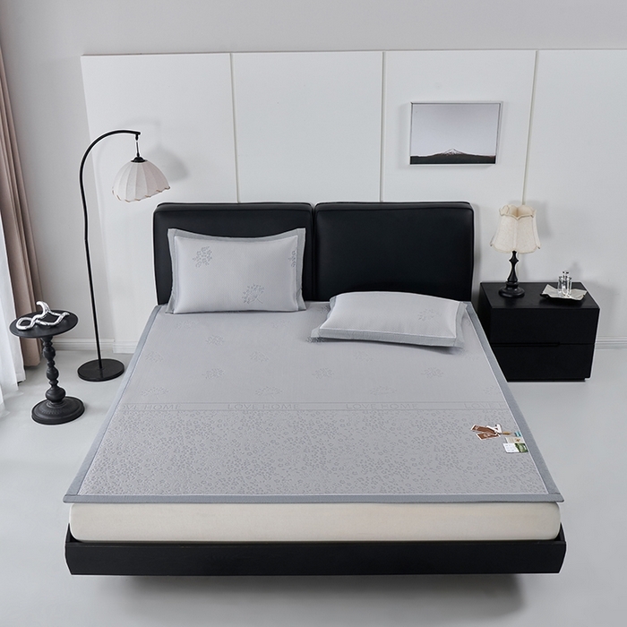 91家纺网 家纺一手货源 找家纺 （总）小牛席业 2026新款韩版小碎花冷感豆豆席凉席席子