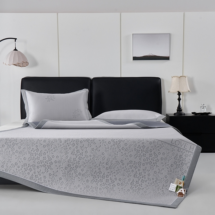 91家纺网 家纺一手货源 找家纺 （总）小牛席业 2026新款韩版小碎花冷感豆豆席凉席席子