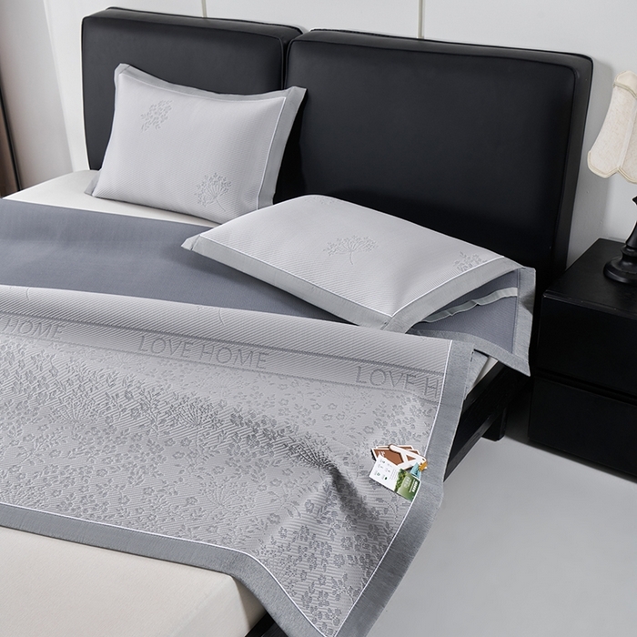 91家纺网 家纺一手货源 找家纺 （总）小牛席业 2026新款韩版小碎花冷感豆豆席凉席席子