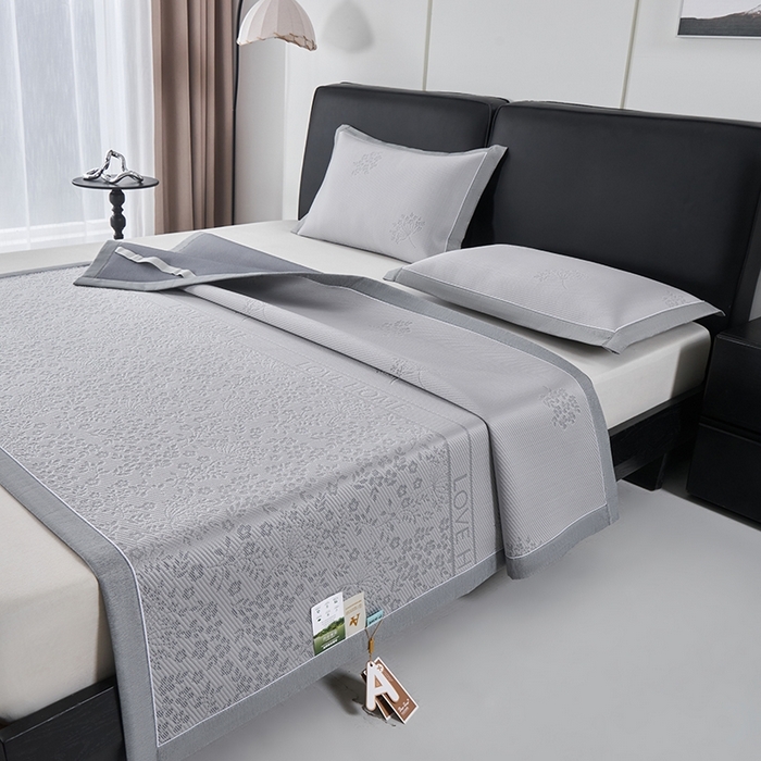 91家纺网 家纺一手货源 找家纺 （总）小牛席业 2026新款韩版小碎花冷感豆豆席凉席席子