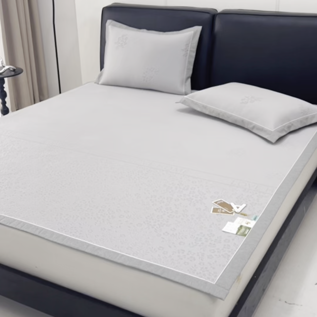 91家纺网 家纺一手货源 找家纺 （总）小牛席业 2026新款韩版小碎花冷感豆豆席凉席席子