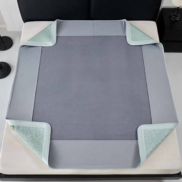 91家纺网 家纺一手货源 找家纺 （总）小牛席业 2026新款韩版小碎花冷感豆豆席凉席席子(床笠款）