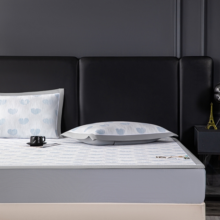 91家纺网 家纺一手货源 找家纺 （总）小牛席业 2026新款爱心凉感冰丝席凉席席子(床笠款)