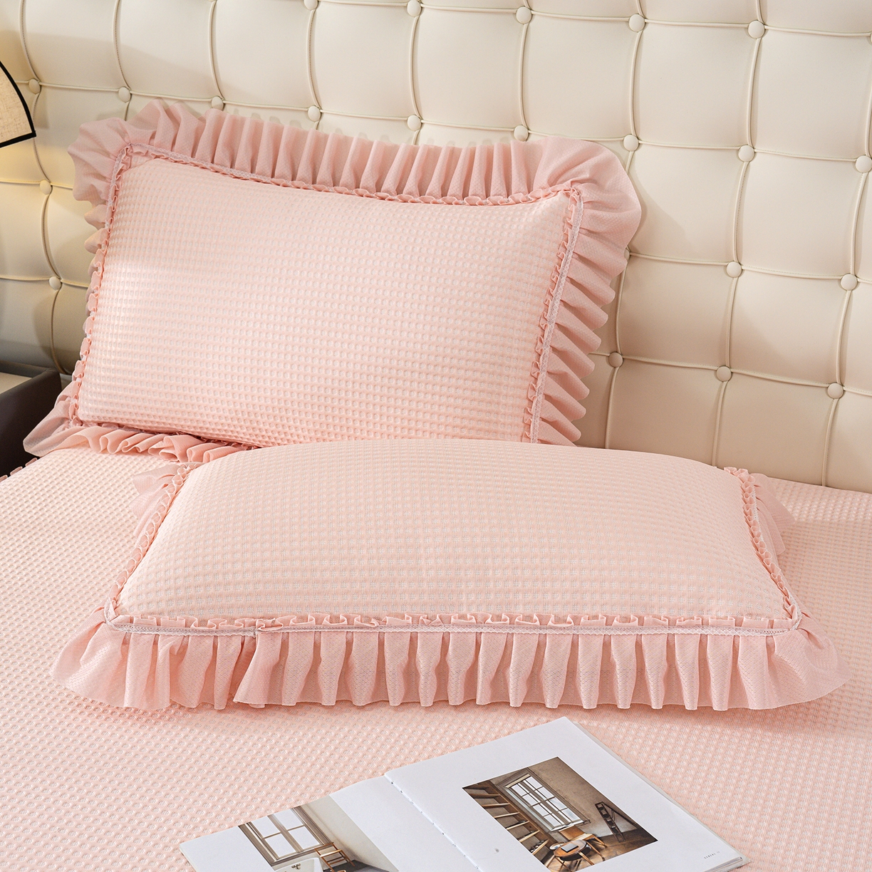 91家纺网 家纺一手货源 找家纺 （总）欣宜家纺 2026新款PE乙纶凉感冰豆豆凉席席子三件套