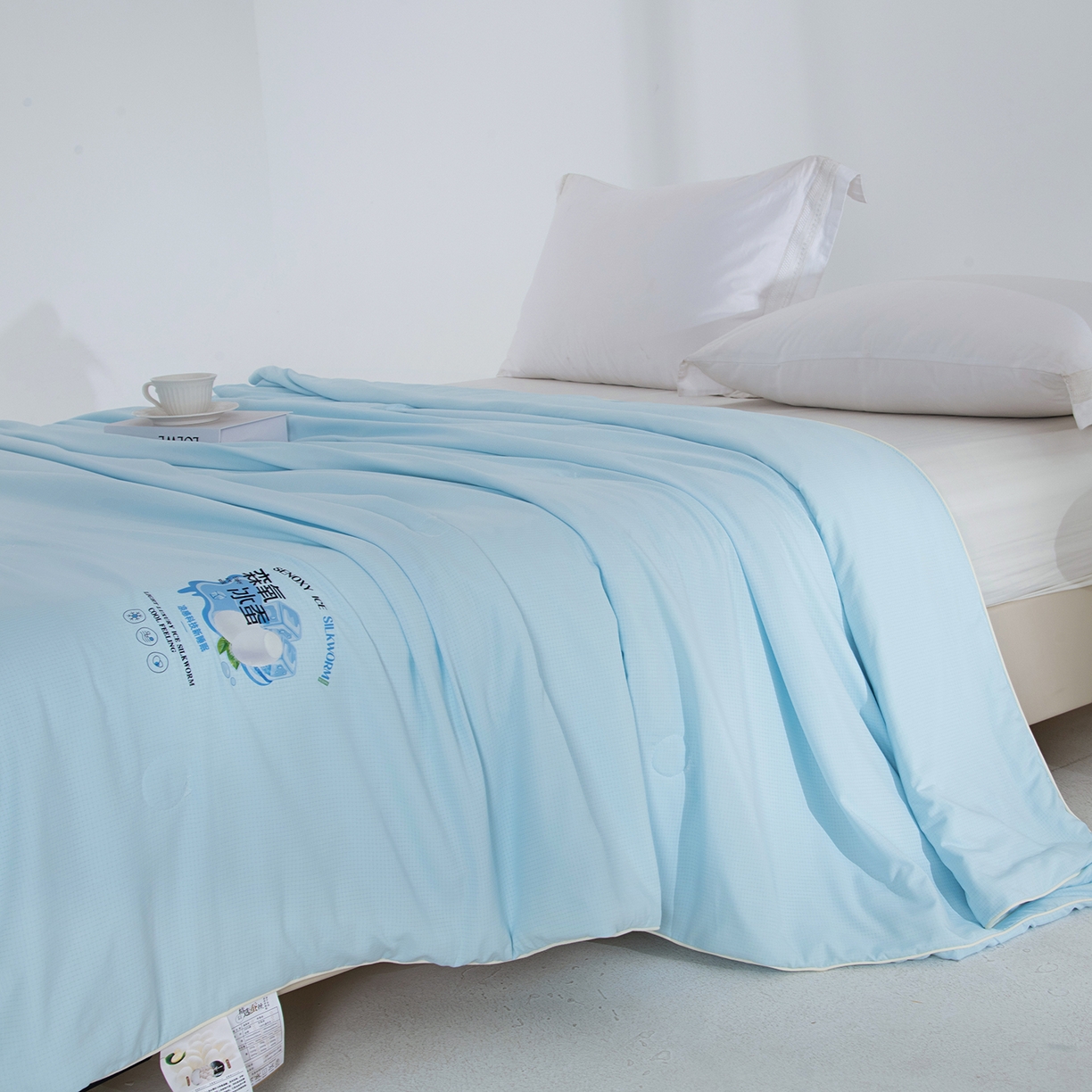 91家纺网 家纺一手货源 找家纺 （总）欣宜家纺 2026春夏新款冰氧桑蚕丝空调被夏凉被学生被蚕蛹蛋白被子被芯外贸跨境夏凉被空调被