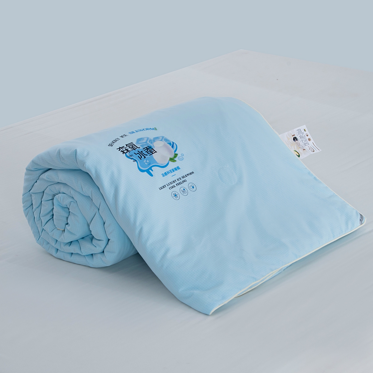 91家纺网 家纺一手货源 找家纺 （总）欣宜家纺 2026春夏新款冰氧桑蚕丝空调被夏凉被学生被蚕蛹蛋白被子被芯外贸跨境夏凉被空调被