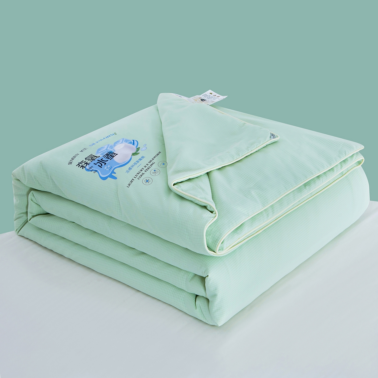 91家纺网 家纺一手货源 找家纺 （总）欣宜家纺 2026春夏新款冰氧桑蚕丝空调被夏凉被学生被蚕蛹蛋白被子被芯外贸跨境夏凉被空调被