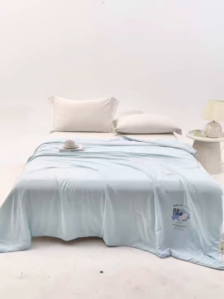 91家纺网 家纺一手货源 找家纺 （总）欣宜家纺 2026春夏新款冰氧桑蚕丝空调被夏凉被学生被蚕蛹蛋白被子被芯外贸跨境夏凉被空调被