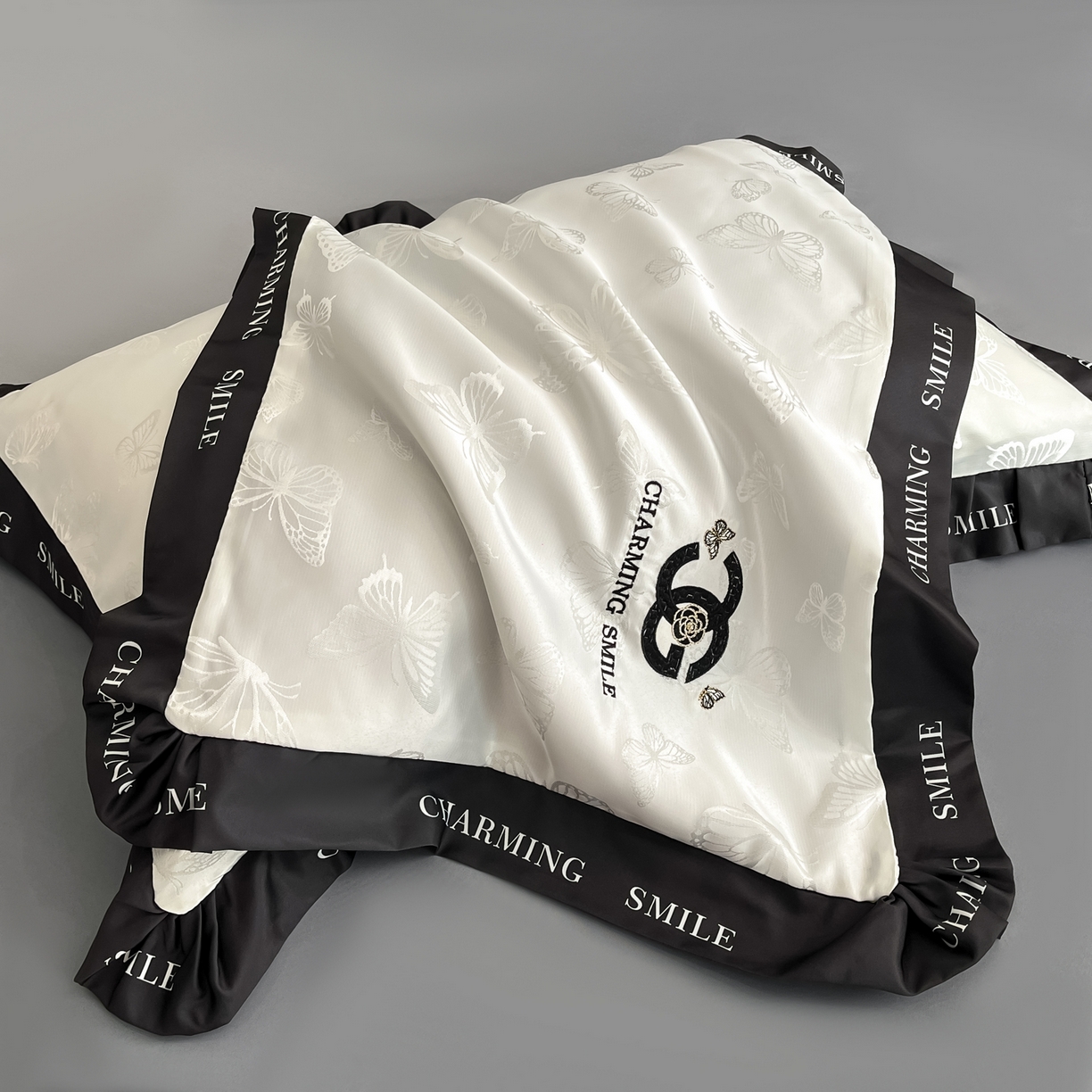 91家纺网 家纺一手货源 找家纺 （总）澳梵家居 2026新款冰丝提花水洗真丝四件套-蝶梦系列