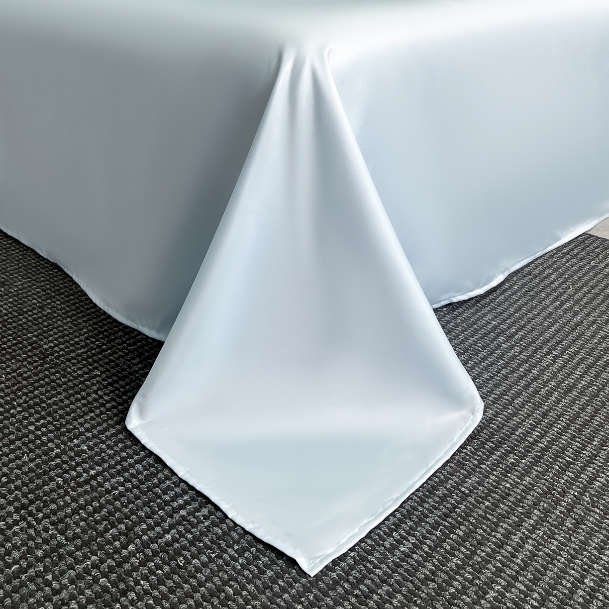 91家纺网 家纺一手货源 找家纺 澳梵家居 2026新款冰丝提花水洗真丝四件套-蝶梦系列 蝶梦-梦蓝