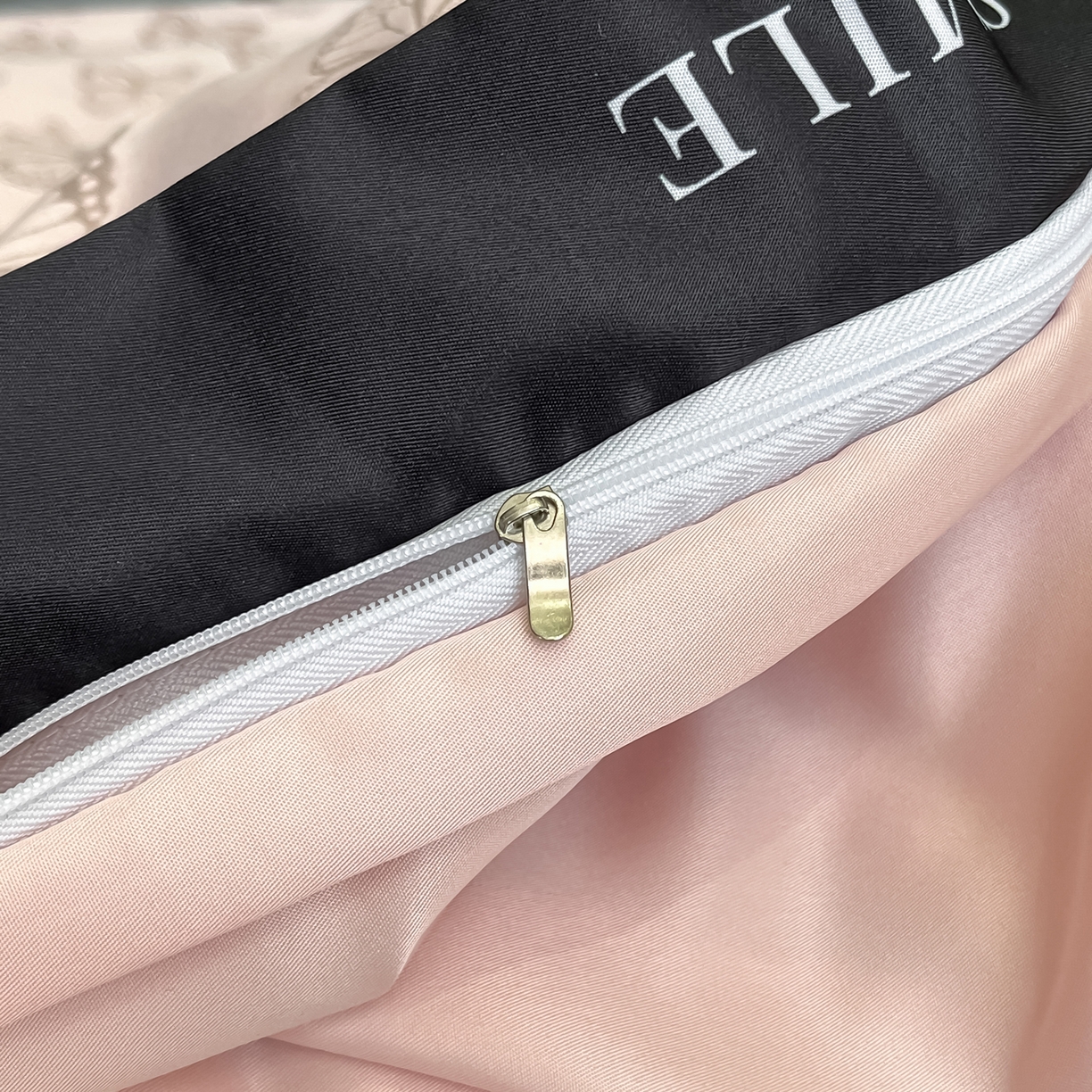 91家纺网 家纺一手货源 找家纺 澳梵家居 2026新款冰丝提花水洗真丝四件套-蝶梦系列 蝶梦-水粉