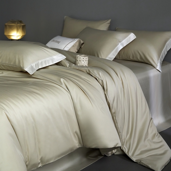 91家纺网 家纺一手货源 找家纺 金奇达家纺 2026新款茧养软夹心蚕丝四件套-丝颜悦色（标准号全网控价（折后券后）不低于299元 单夏被会员-40元 四件套会员-30） 丝颜悦色-薄荷绿