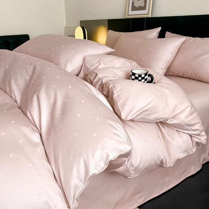 91家纺网 家纺一手货源 找家纺 （总）琪格格纺织 2026新款纯棉全棉60s贡缎轻奢大提花四件套