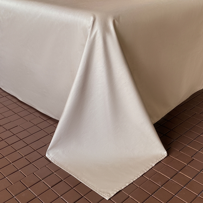 91家纺网 家纺一手货源 找家纺 琪格格纺织 2026新款纯棉全棉60s贡缎轻奢大提花四件套 纯棉贡缎 麦穗咖