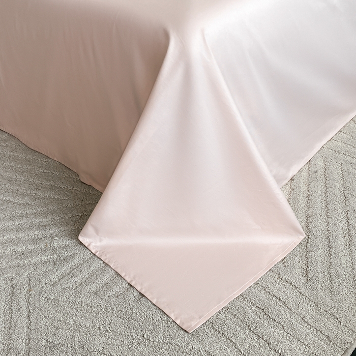 91家纺网 家纺一手货源 找家纺 琪格格纺织 2026新款纯棉全棉60s贡缎轻奢大提花四件套 纯棉贡缎提花 小爱心香芋紫