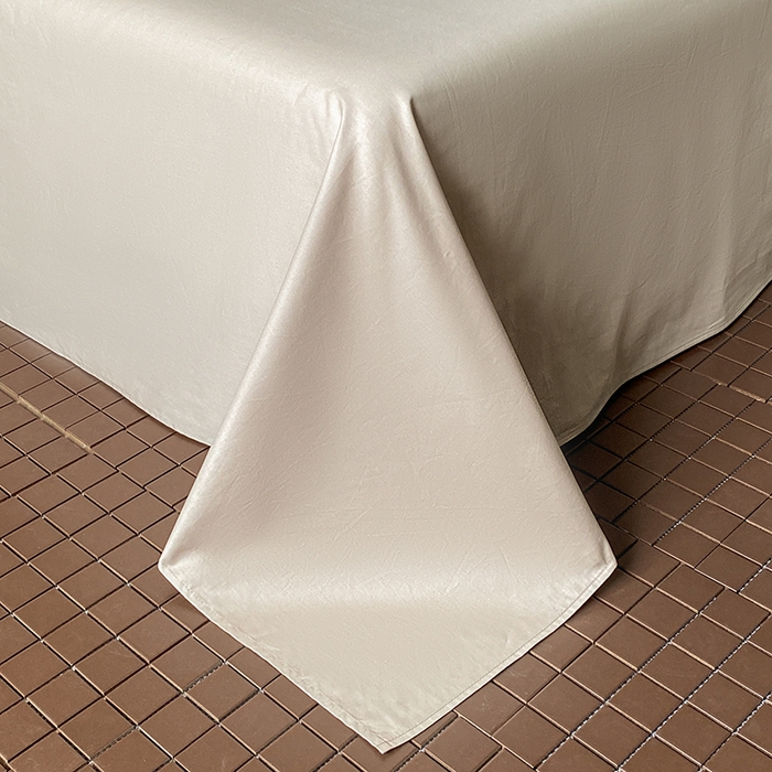 91家纺网 家纺一手货源 找家纺 琪格格纺织 2026新款纯棉全棉60s贡缎轻奢大提花四件套 纯棉贡缎 小爱心浅咖