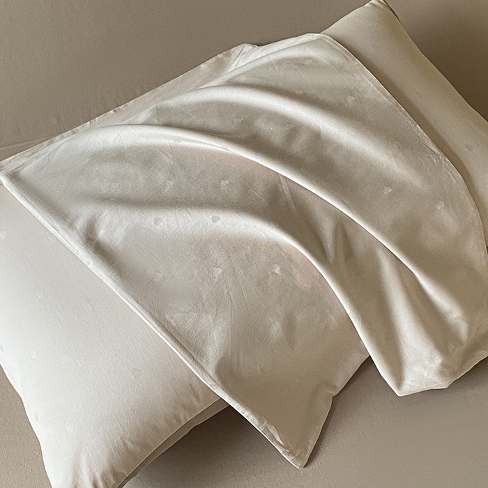 91家纺网 家纺一手货源 找家纺 琪格格纺织 2026新款纯棉全棉60s贡缎轻奢大提花四件套 纯棉贡缎 小爱心浅咖