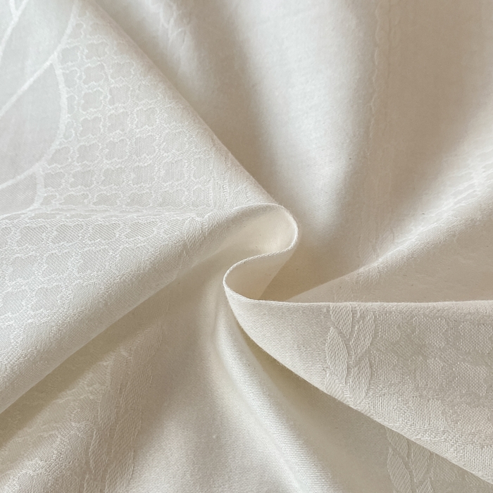 91家纺网 家纺一手货源 找家纺 琪格格纺织 2026新款纯棉全棉60s贡缎轻奢大提花四件套 纯棉贡缎 麦穗白