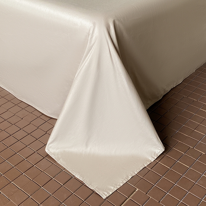 91家纺网 家纺一手货源 找家纺 琪格格纺织 2026新款纯棉全棉60s贡缎轻奢大提花四件套 纯棉贡缎 郁金香卡其