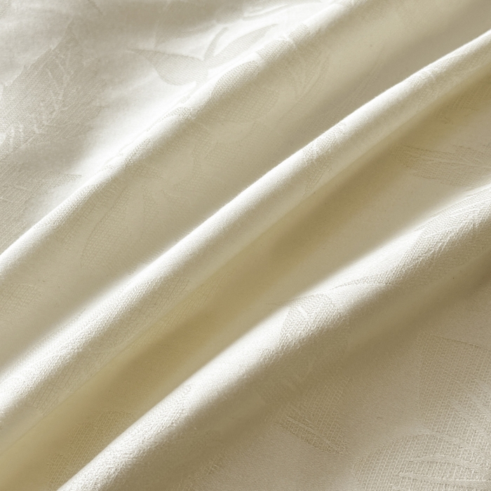 91家纺网 家纺一手货源 找家纺 琪格格纺织 2026新款纯棉全棉60s贡缎轻奢大提花四件套 纯棉贡缎提花-风浅奶白