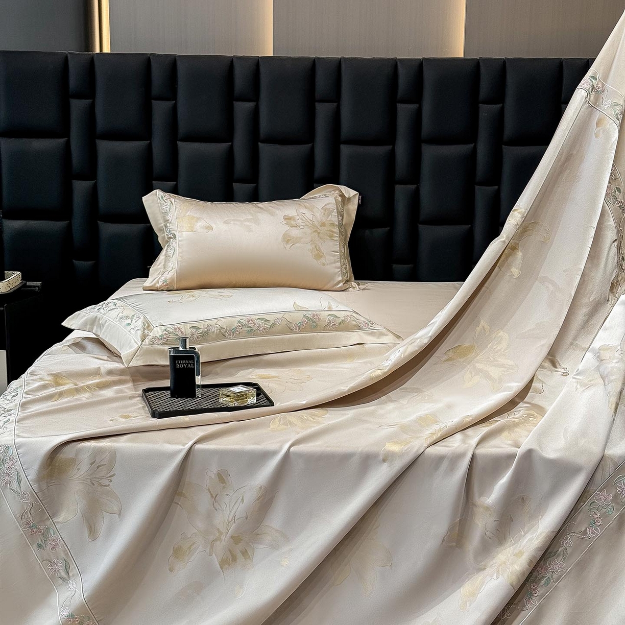 91家纺网 家纺一手货源 找家纺 （总）2026新款轻奢风A类厚织提花长绒棉纯棉四件套100全棉高档重工刺绣被套床单床笠