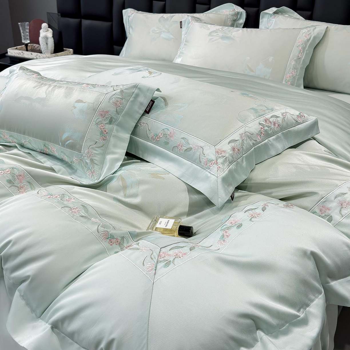 91家纺网 家纺一手货源 找家纺 （总）2026新款轻奢风A类厚织提花长绒棉纯棉四件套100全棉高档重工刺绣被套床单床笠