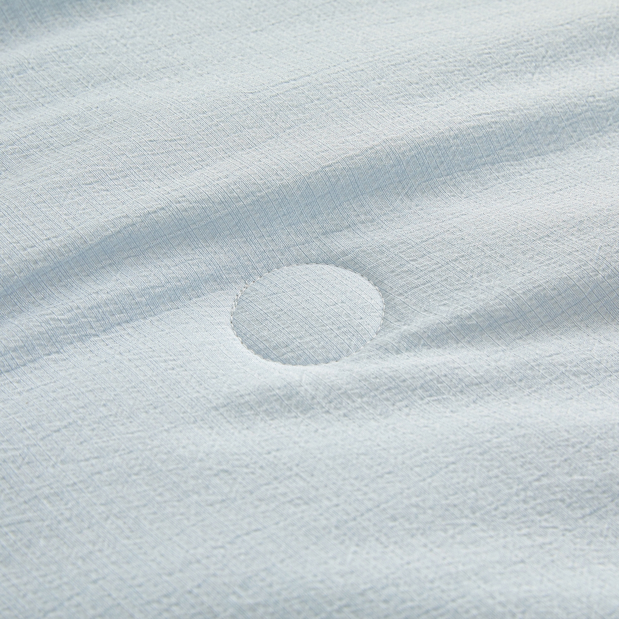 91家纺网 家纺一手货源 找家纺 晓时候 2026A类云感双层纱夏被四件套新疆棉花被无染夏凉被空调被 青春蓝+柠檬黄