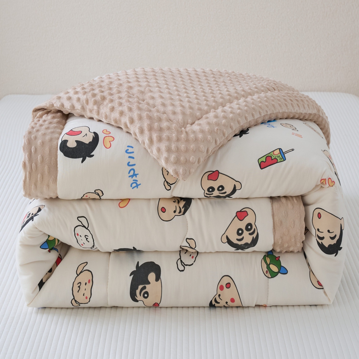 91家纺网 家纺一手货源 找家纺 （总）赛琳 2026新款包边豆豆被单人学生宿舍春秋被豆豆冬被被子被芯