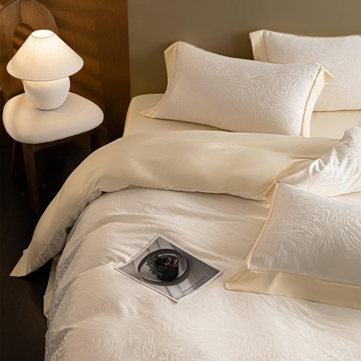 91家纺网 家纺一手货源 找家纺 （总）悦织湾家纺 2026春夏新款亲肤冰丝提花四件套