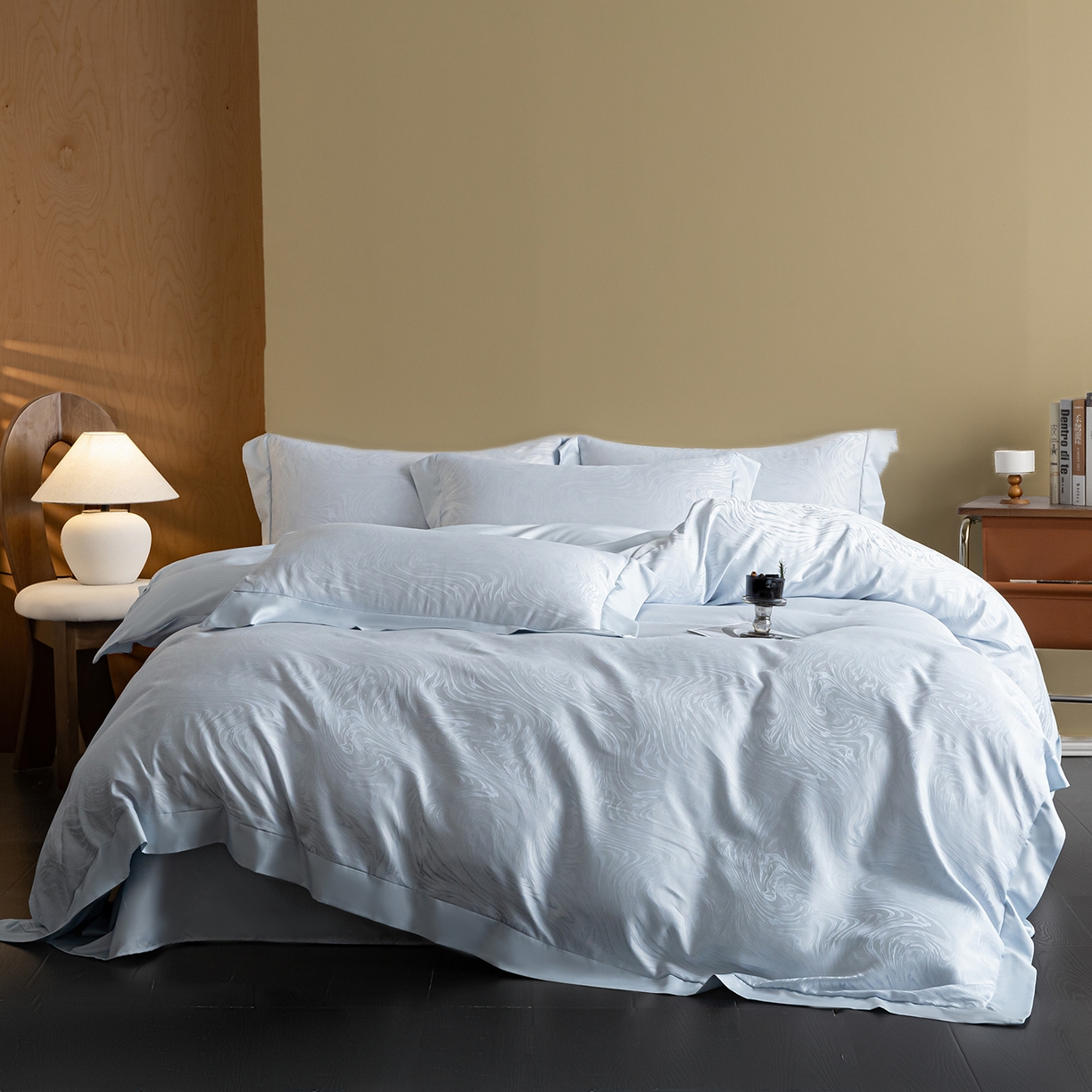 91家纺网 家纺一手货源 找家纺 （总）悦织湾家纺 2026春夏新款亲肤冰丝提花四件套