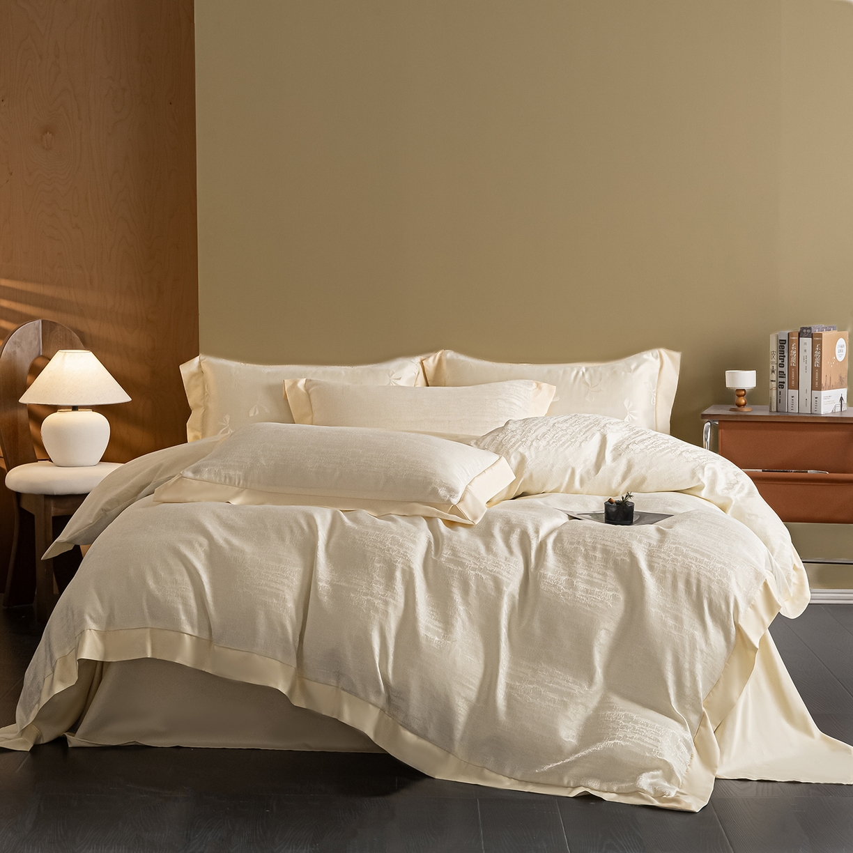 91家纺网 家纺一手货源 找家纺 （总）悦织湾家纺 2026春夏新款亲肤冰丝提花四件套