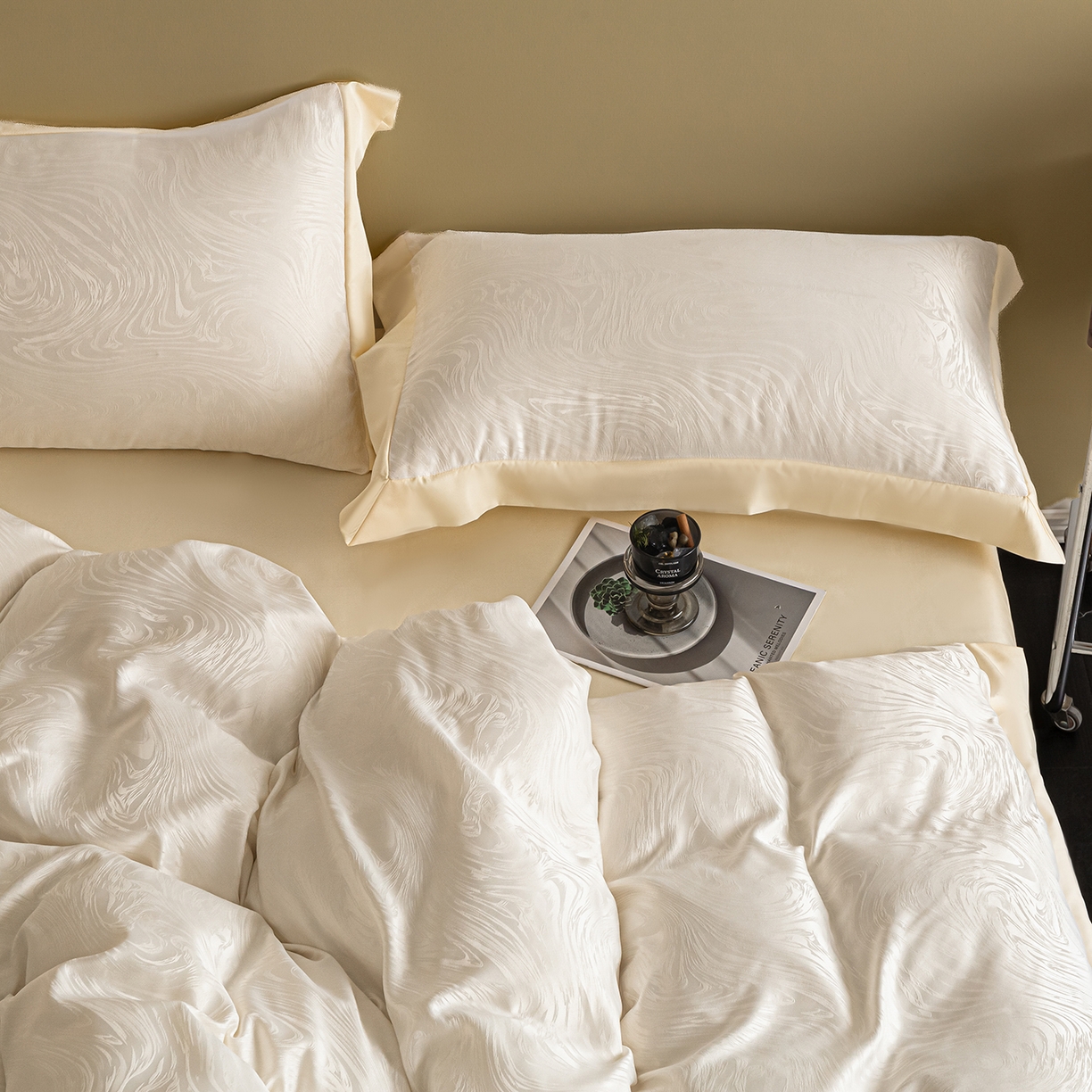 91家纺网 家纺一手货源 找家纺 （总）悦织湾家纺 2026春夏新款亲肤冰丝提花四件套