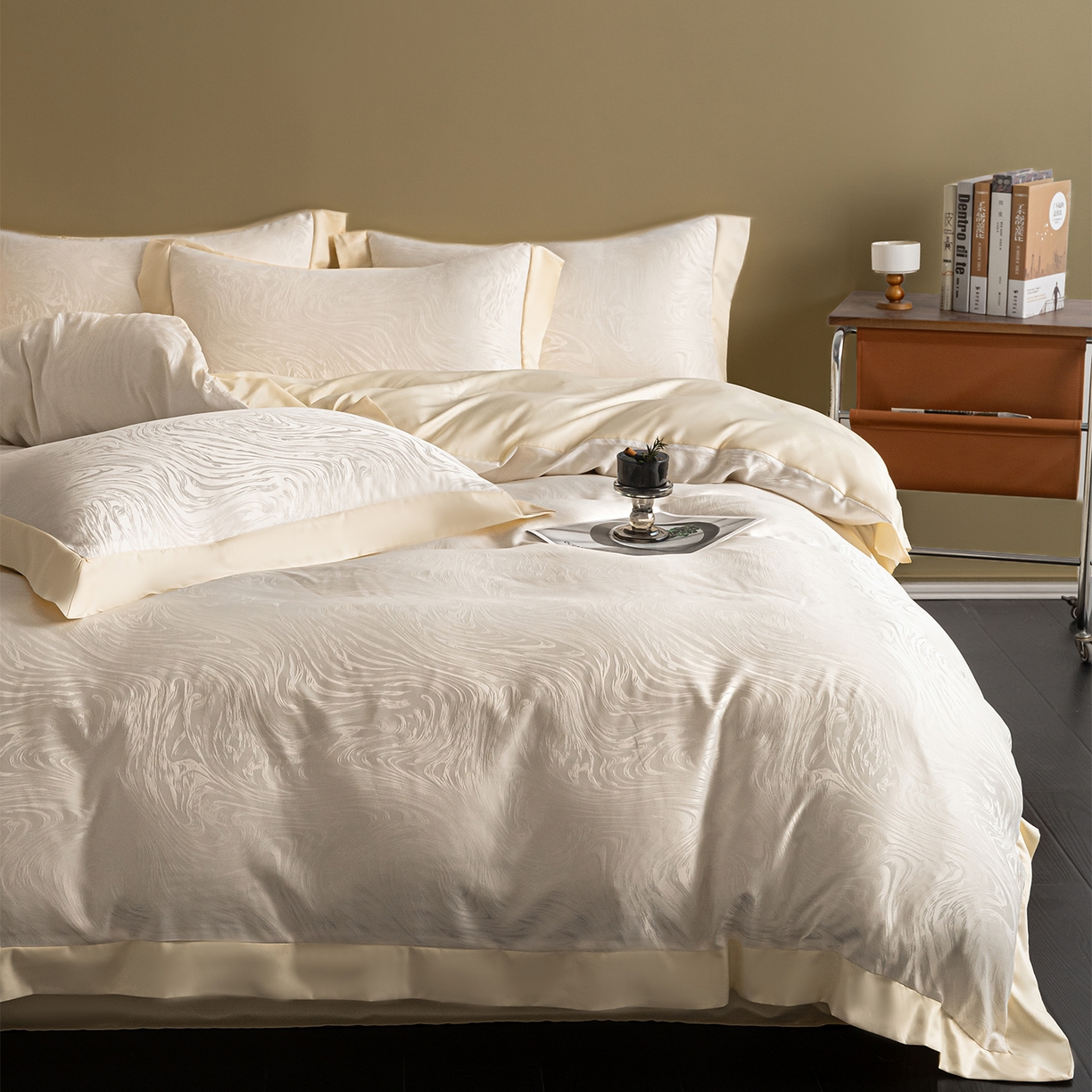 91家纺网 家纺一手货源 找家纺 （总）悦织湾家纺 2026春夏新款亲肤冰丝提花四件套