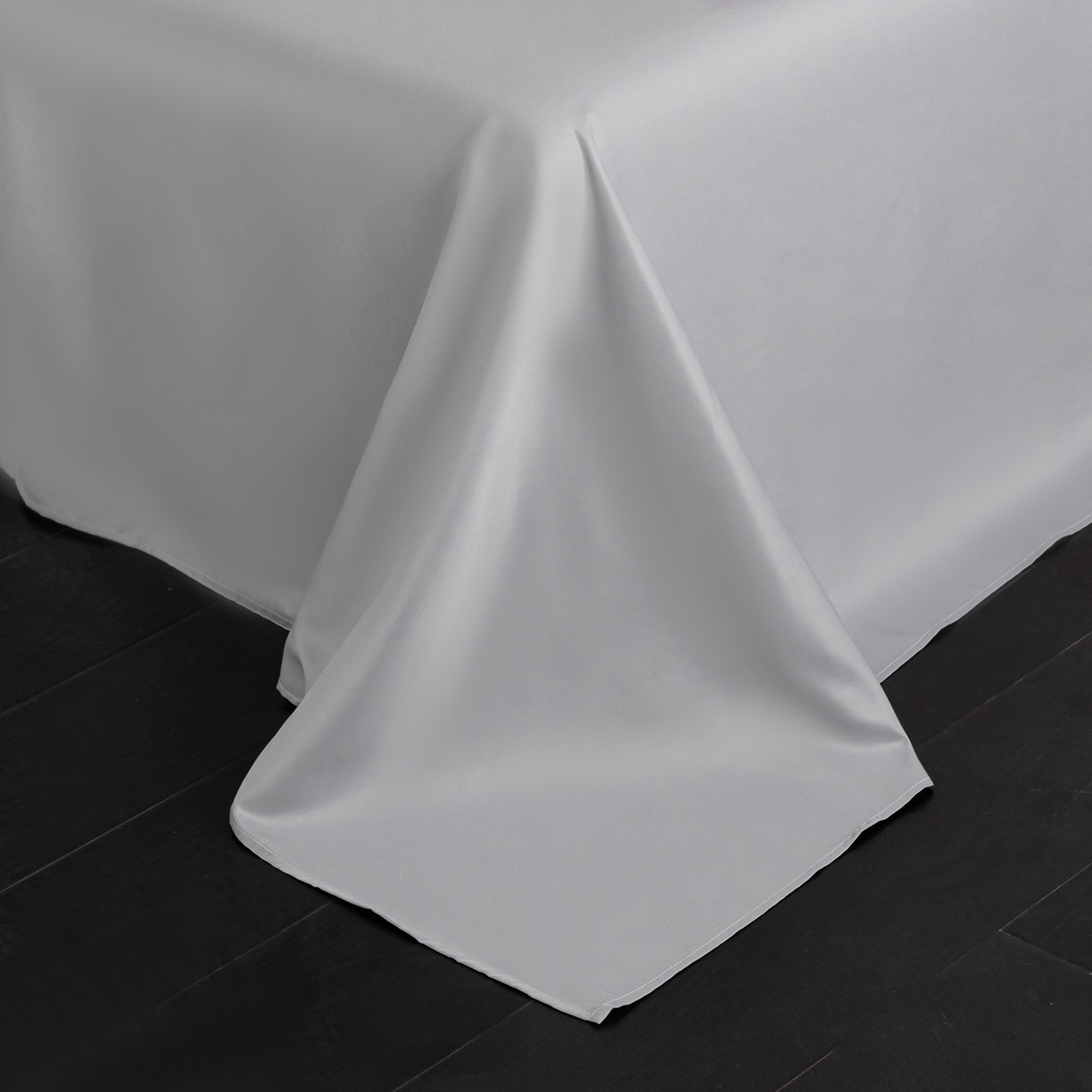 91家纺网 家纺一手货源 找家纺 悦织湾家纺 2026春夏新款亲肤冰丝提花四件套 星空（浅灰）