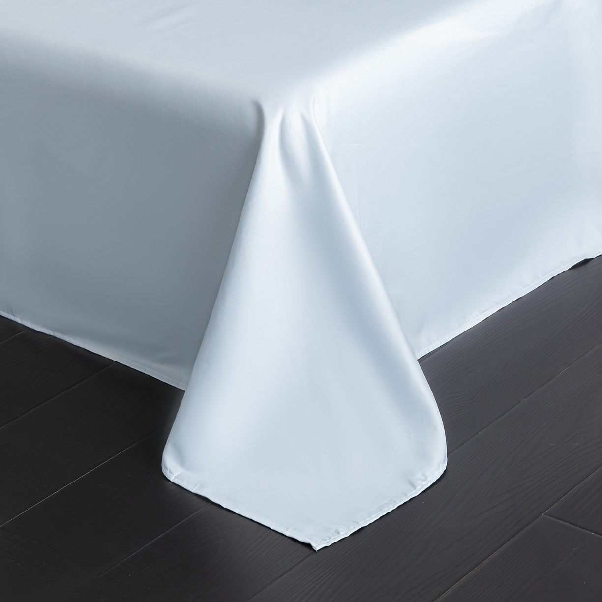 91家纺网 家纺一手货源 找家纺 悦织湾家纺 2026春夏新款亲肤冰丝提花四件套 星空（淡蓝）