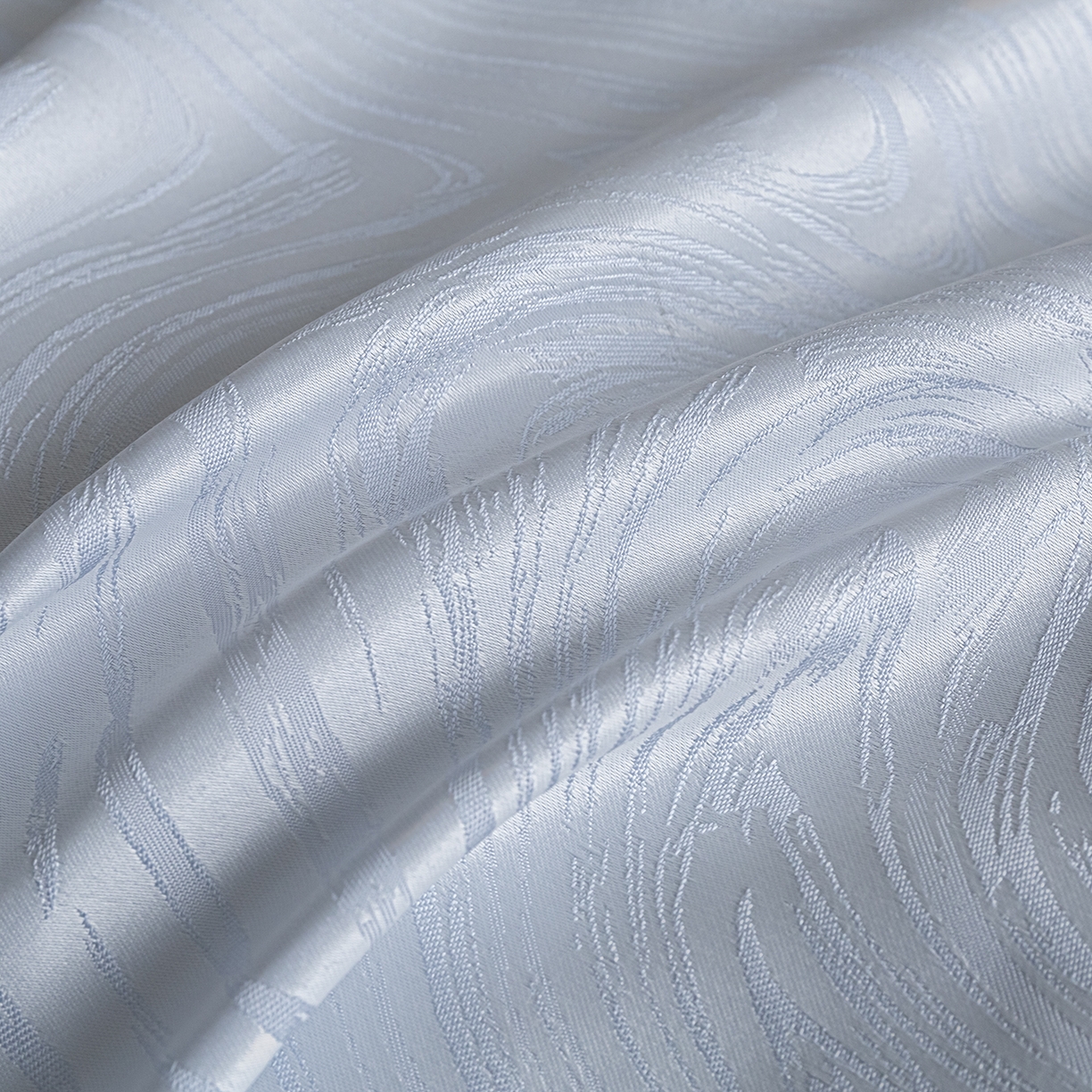 91家纺网 家纺一手货源 找家纺 悦织湾家纺 2026春夏新款亲肤冰丝提花四件套 星空（淡蓝）