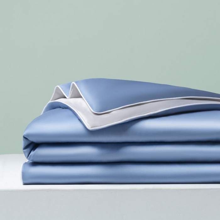 91家纺网 家纺一手货源 找家纺 悦织湾家纺 2026春夏新款麻绳款冰丝夏被夏凉被空调被 麻绳款夏被-星海蓝+青灰