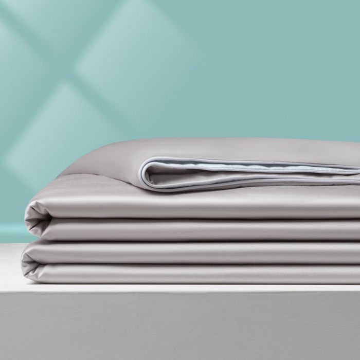 91家纺网 家纺一手货源 找家纺 悦织湾家纺 2026春夏新款麻绳款冰丝夏被夏凉被空调被 麻绳款夏被-青灰+碧湖兰