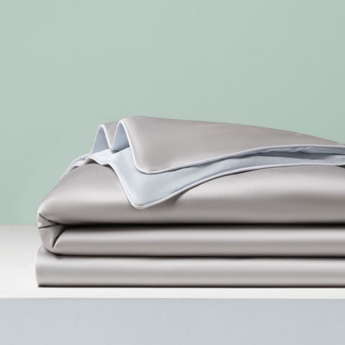 91家纺网 家纺一手货源 找家纺 悦织湾家纺 2026春夏新款麻绳款冰丝夏被夏凉被空调被 麻绳款夏被-青灰+碧湖兰