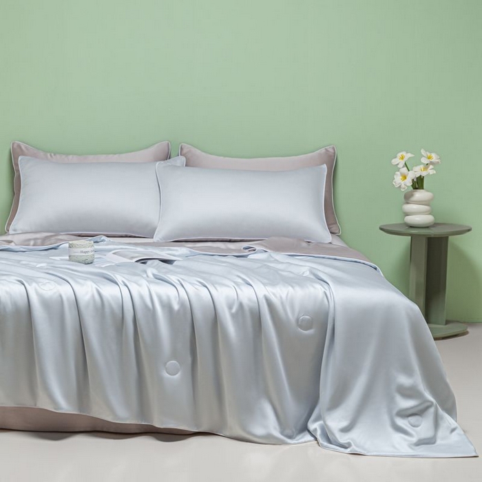 91家纺网 家纺一手货源 找家纺 （总）悦织湾家纺 2026春夏新款麻绳款冰丝夏被夏凉被四件套