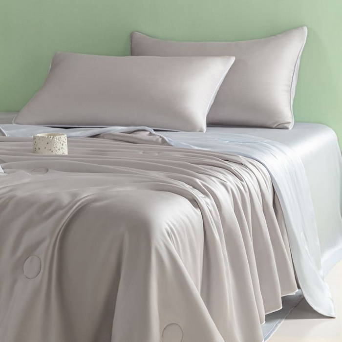 91家纺网 家纺一手货源 找家纺 （总）悦织湾家纺 2026春夏新款麻绳款冰丝夏被夏凉被四件套