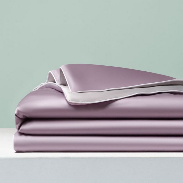 91家纺网 家纺一手货源 找家纺 悦织湾家纺 2026春夏新款麻绳款冰丝夏被夏凉被四件套 麻绳款夏被-风信紫+青灰