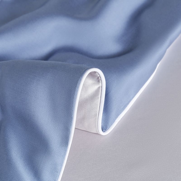 91家纺网 家纺一手货源 找家纺 悦织湾家纺 2026春夏新款麻绳款冰丝夏被夏凉被四件套 麻绳款夏被-星海蓝+青灰