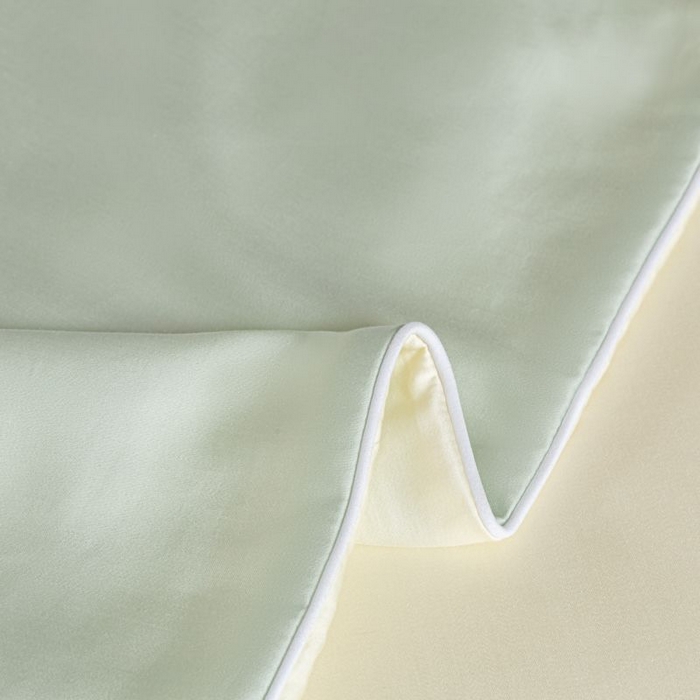 91家纺网 家纺一手货源 找家纺 悦织湾家纺 2026春夏新款麻绳款冰丝夏被夏凉被四件套 麻绳款夏被-果绿芝士