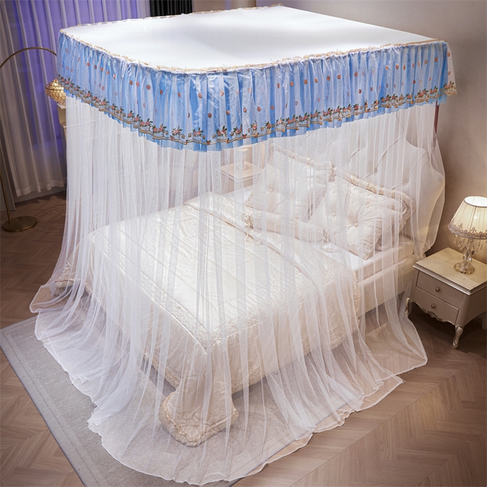 91家纺网 家纺一手货源 找家纺 （总）舞夜盛世 2026新款超大空间加密加厚导轨款蚊帐-D-01